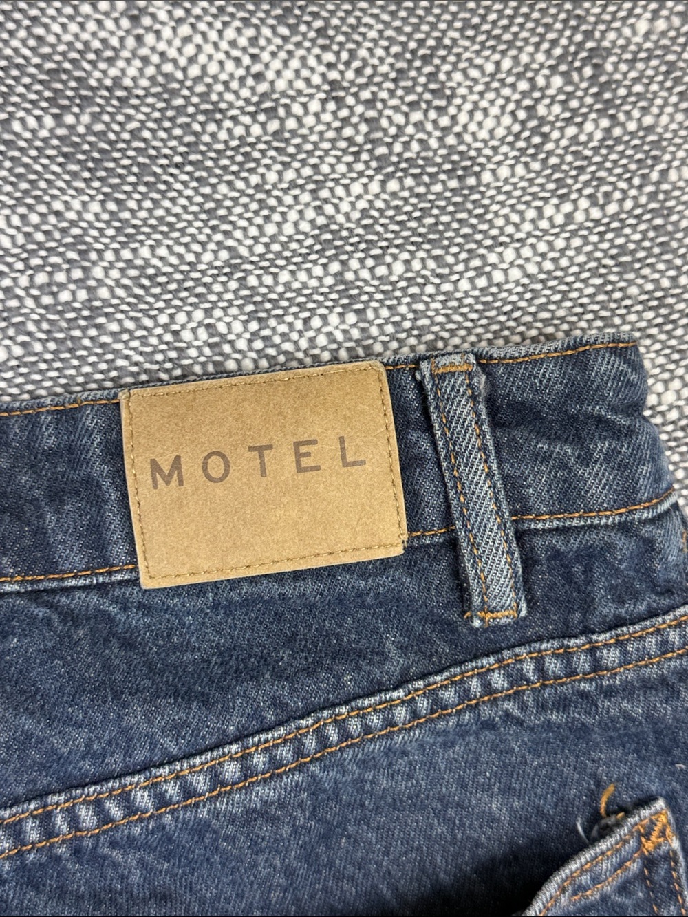 Motel Rocks Jeans Women’s 26 Low Rise Wide Leg Baggy Relaxed Dark wash - Picture 6 of 7